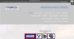 Desktop Screenshot of desarmaduriacresoil.com
