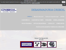 Tablet Screenshot of desarmaduriacresoil.com